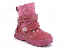 215-96,87,17 Тотто (Totto), ботинки детские зимние ортопедические профилактические, мех, нубук, кожа, розовый. в Казани
