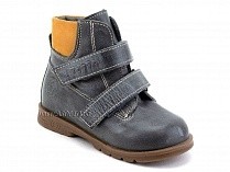 126(2)-41,64 Тотто (Totto), ботинки демисезонные утепленные, байка, серый, светло-коричневый, кожа в Казани