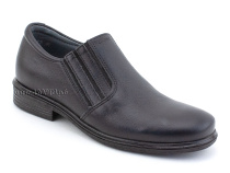 51213  ШагоВита (Shagovita), туфли школьные профилактические  для мальчиков, кожа, черный в Казани