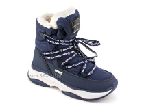 А45-157 Сурсил (Sursil-Ortho), ботинки детские зимние ортопедические профилактические, натуральныя шерсть, искуственная кожа, мембрана, темно-синий в Казани