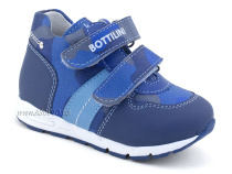BL-209(3) Боттилини (Bottilini), полуботинки  детские  ортопедические профилактические, кожа, синий в Казани