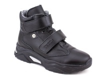 3541-131 Тотто (Totto), ботинки детские утепленные ортопедические профилактические, кожа, байка, чёрный в Казани