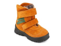 203-85,044 Тотто (Totto), ботинки зимние, оранжевый, зеленый, натуральный мех, замша. в Казани