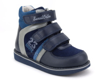 23-251  Сурсил (Sursil-Ortho), ботинки неутепленные с высоким берцем, кожа , нубук, синий, голубой в Казани